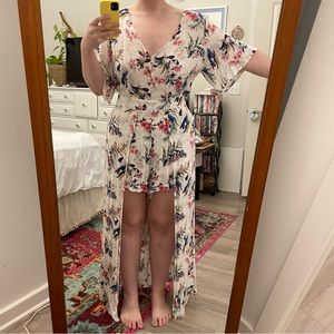 AE Romper w/ Long Lined Skirt